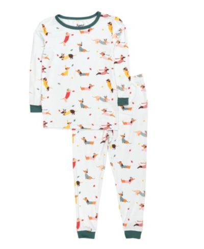 Leveret Kids Two Piece Viscose from Bamboo Holiday Pajamas