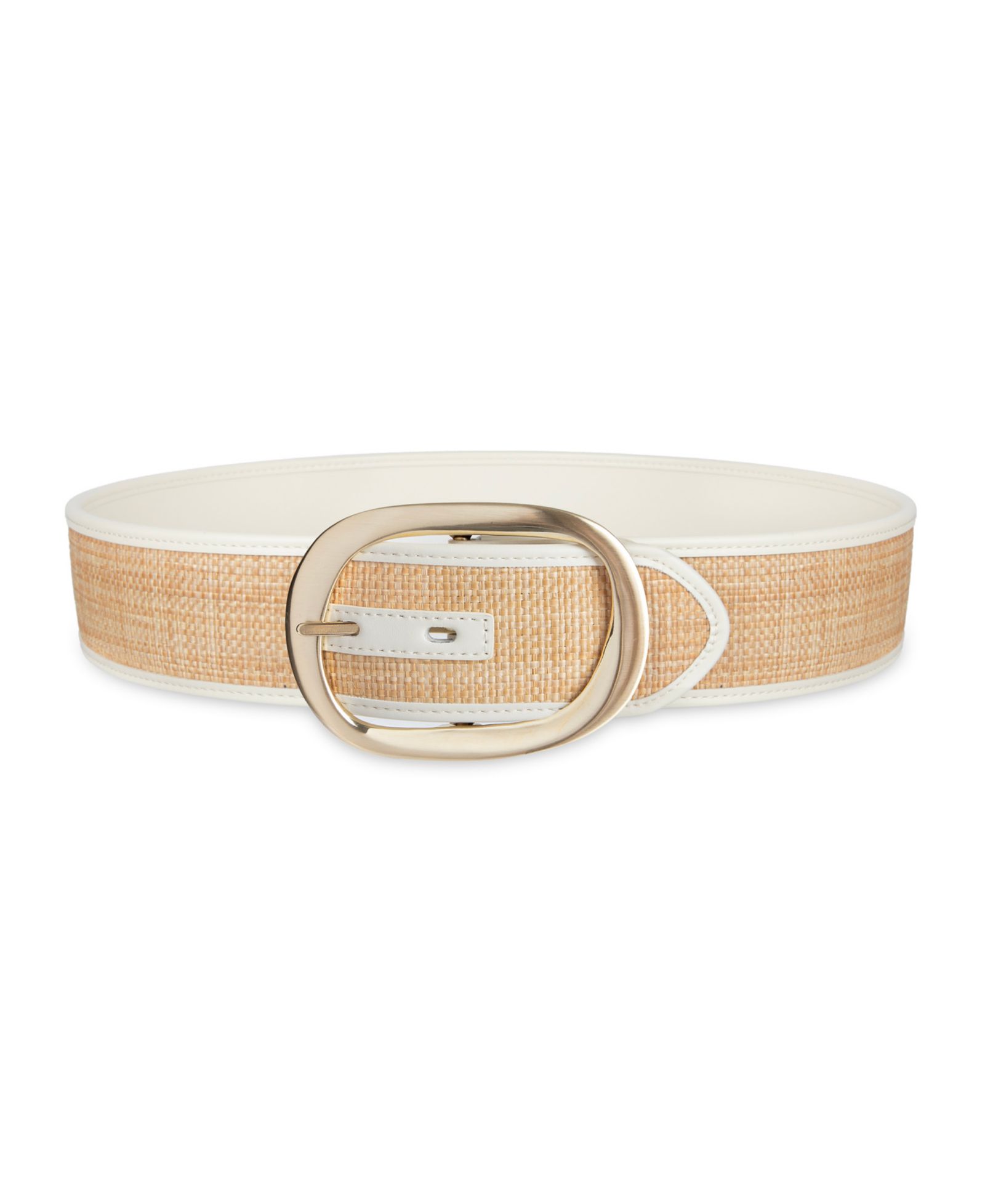 Calvin Klein Women's Two-in-One Reversible Oversized Statement Buckle Belt