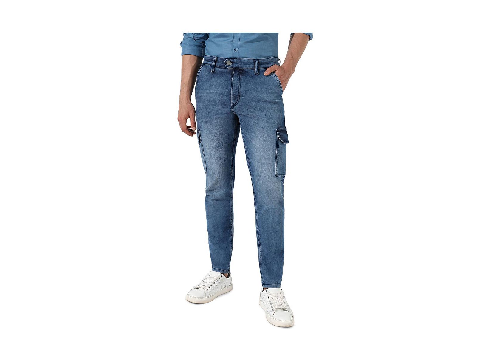 Мужские джинсы Cargo Denim Medium-Wash Campus Sutra