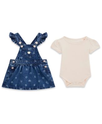 Комплект из 2 предметов GUESS: боди и джинсовая юбка для девочек