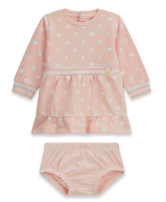 Платье и бодимеры GUESS Baby Girls' Long-Sleeve Dress and Matching Bloomer