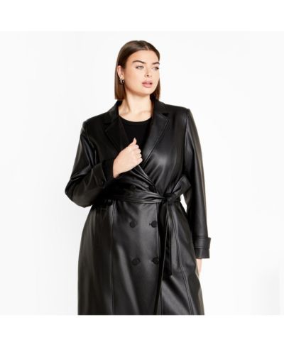Женское тренч-пальто CITY CHIC Plus Size Phylis Trench Coat