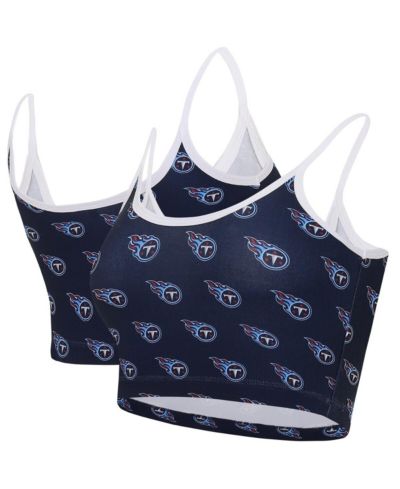 Женский спортивный топ Concepts Sport Navy Tennessee Titans Gauge Lounge Bralette