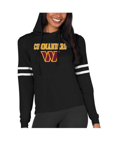 Женское худи Concepts Sport Black Washington Commanders Marathon Lightweight Lounge Pullover