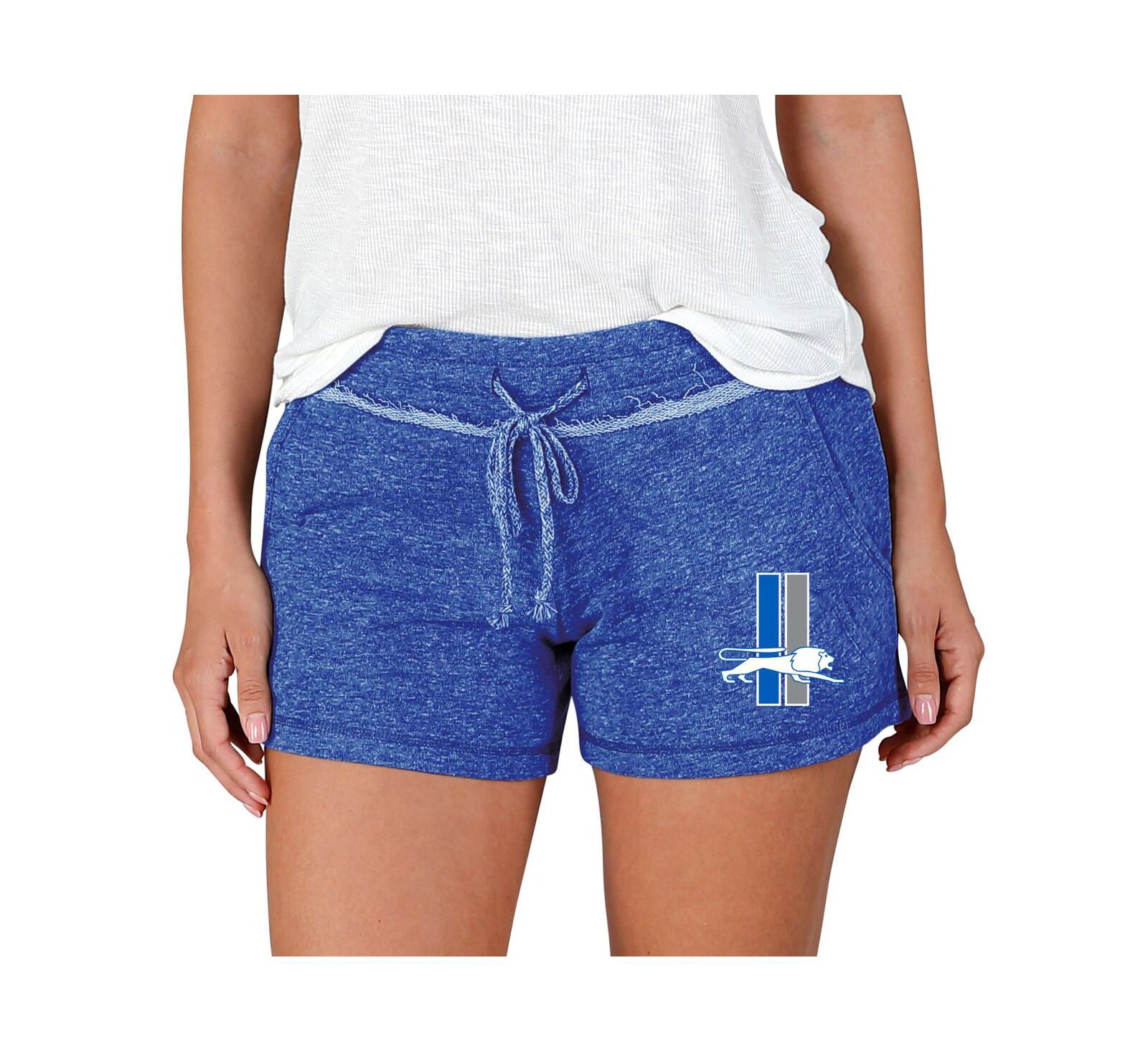 Женские шорты Concepts Sport Women's Blue Detroit Lions Mainstream Terry Lounge