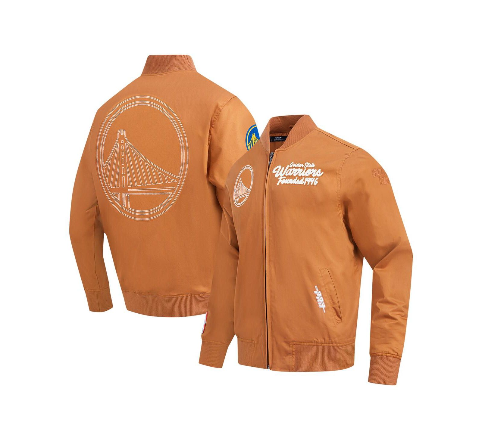 Pro Standard Men's Brown Golden State Warriors Paint The City Full-Zip Jacket