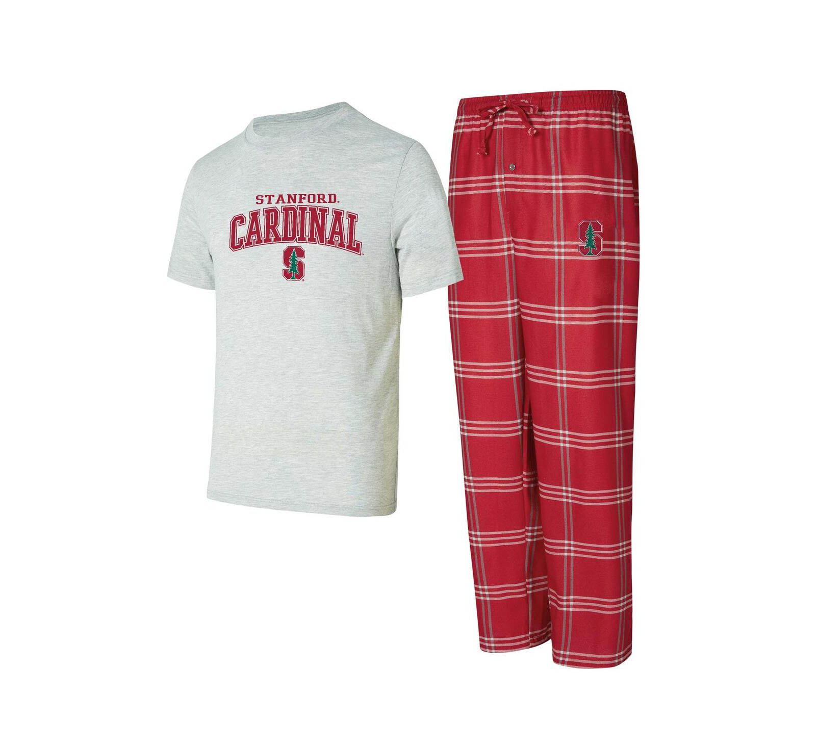 Concepts Sport Men's 2-Piece Cardinal/Gray Stanford Cardinal Top and Pants Sleep Set