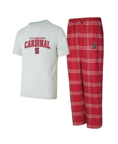 Concepts Sport Men's 2-Piece Cardinal/Gray Stanford Cardinal Top and Pants Sleep Set
