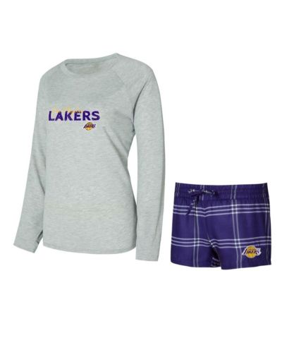 Concepts Sport комплект из топа с длинным рукавом и шорт Los Angeles Lakers для женщин