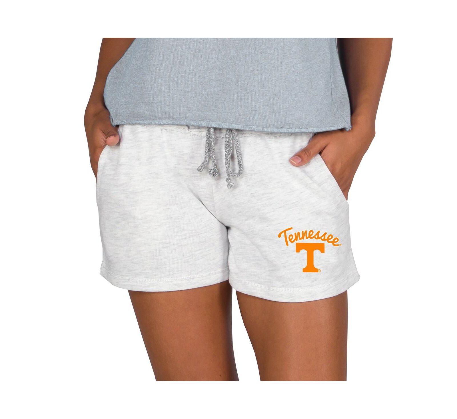 Concepts Sport Women's Ash Tennessee Volunteers Mainstream French Terry Tri-Blend Shorts