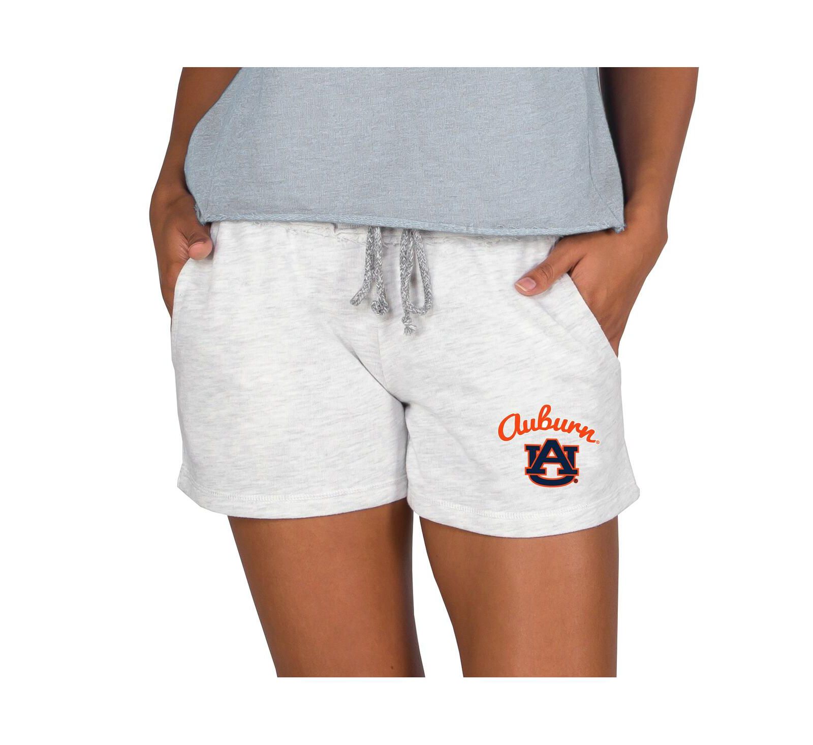 Женские шорты Concepts Sport Ash Auburn Tigers French Terry Tri-Blend