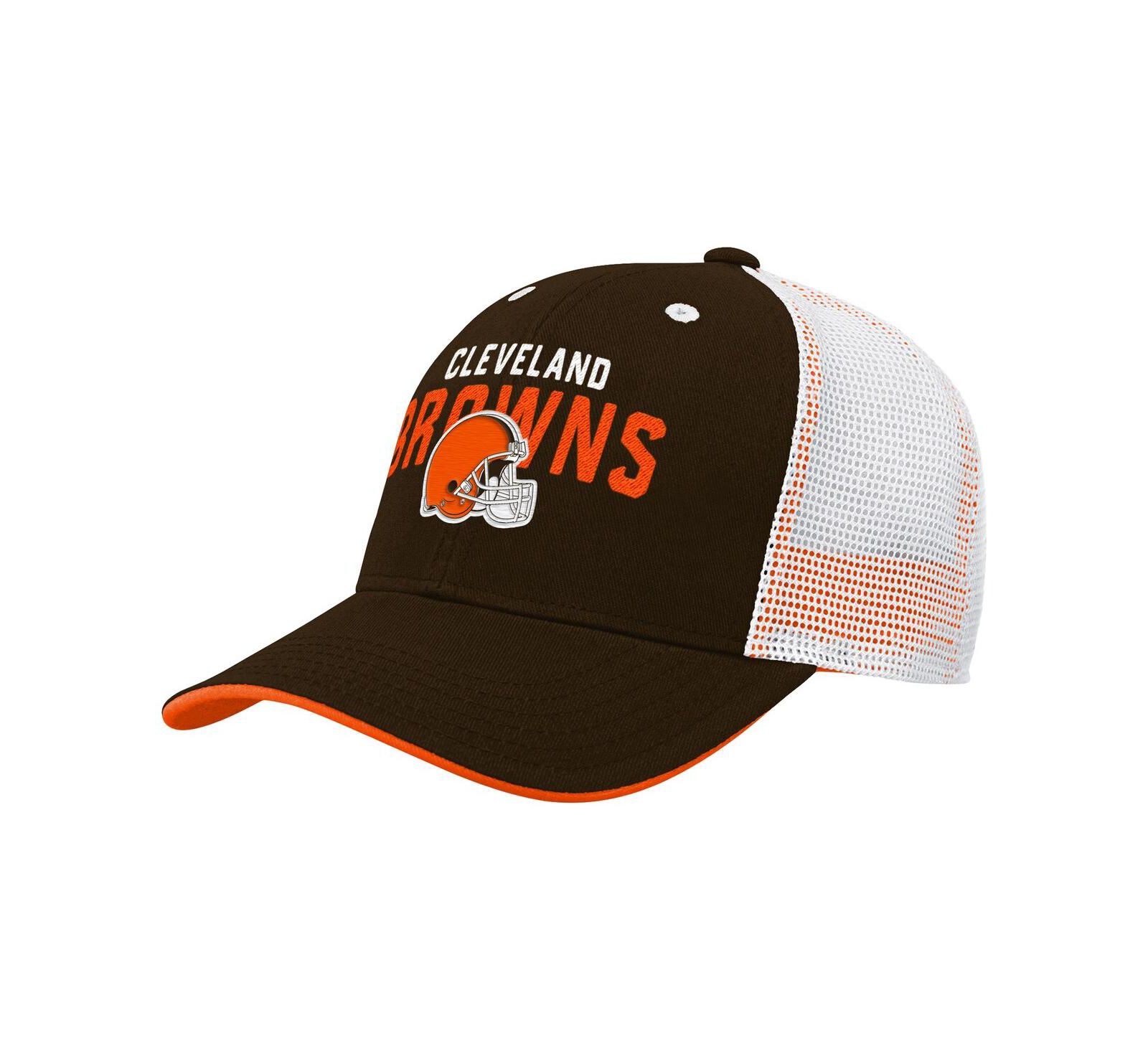 Outerstuff Preschool Brown Cleveland Browns Core Lockup Trucker Adjustable hat