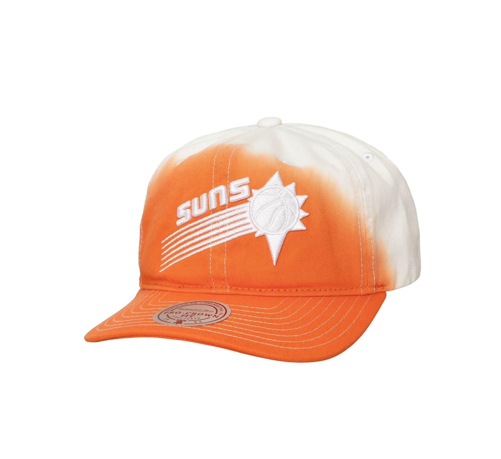 Mitchell & Ness Мужская кепка Phoenix Suns Dip Dye Pro Crown Adjustable Orange/White