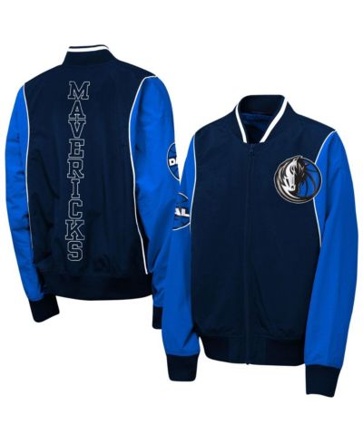 Ветровка Outerstuff Navy/Blue Dallas Mavericks Two-Pointer Full-Zip для детей
