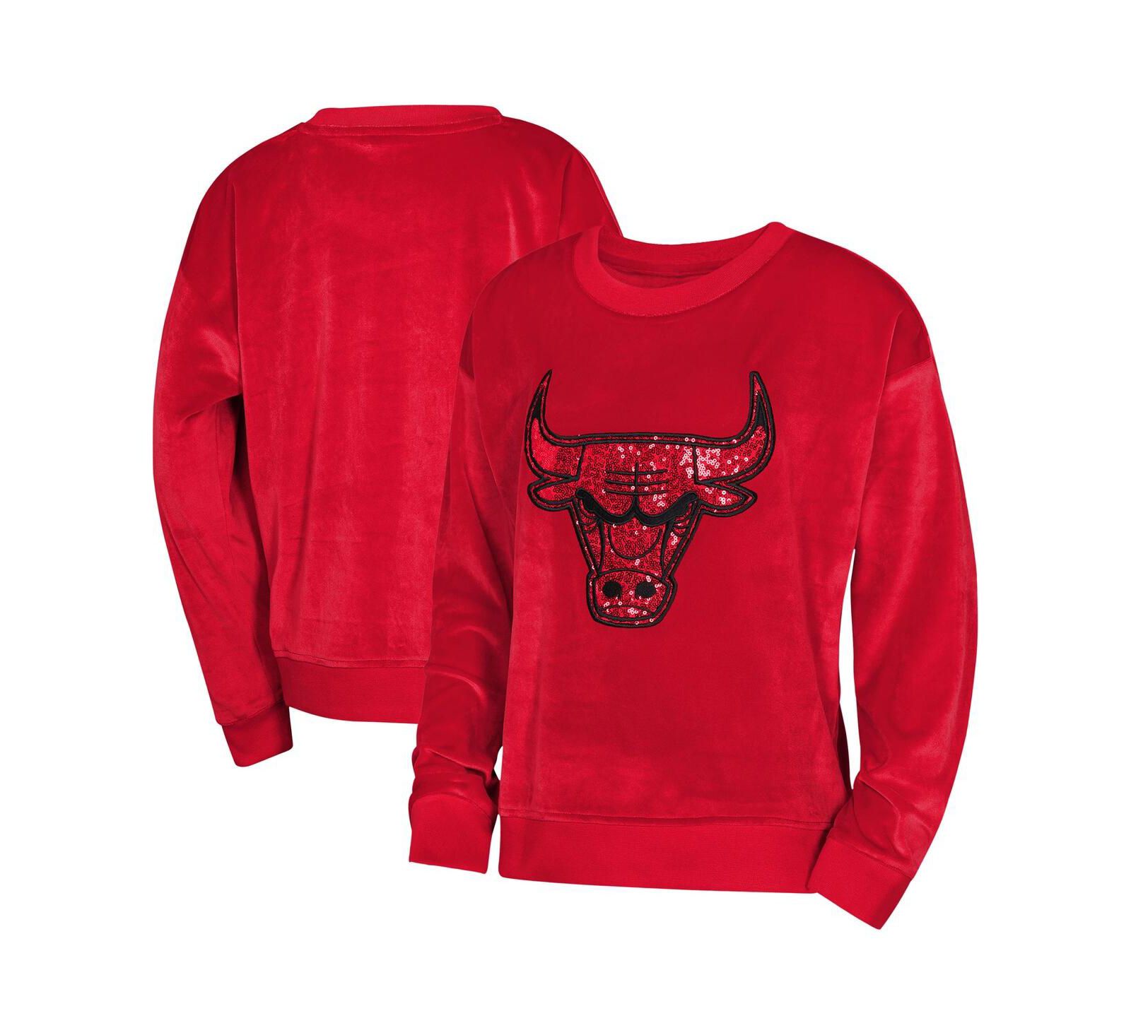 Outerstuff толстовка для мальчиков и девочек Red Chicago Bulls Step Back