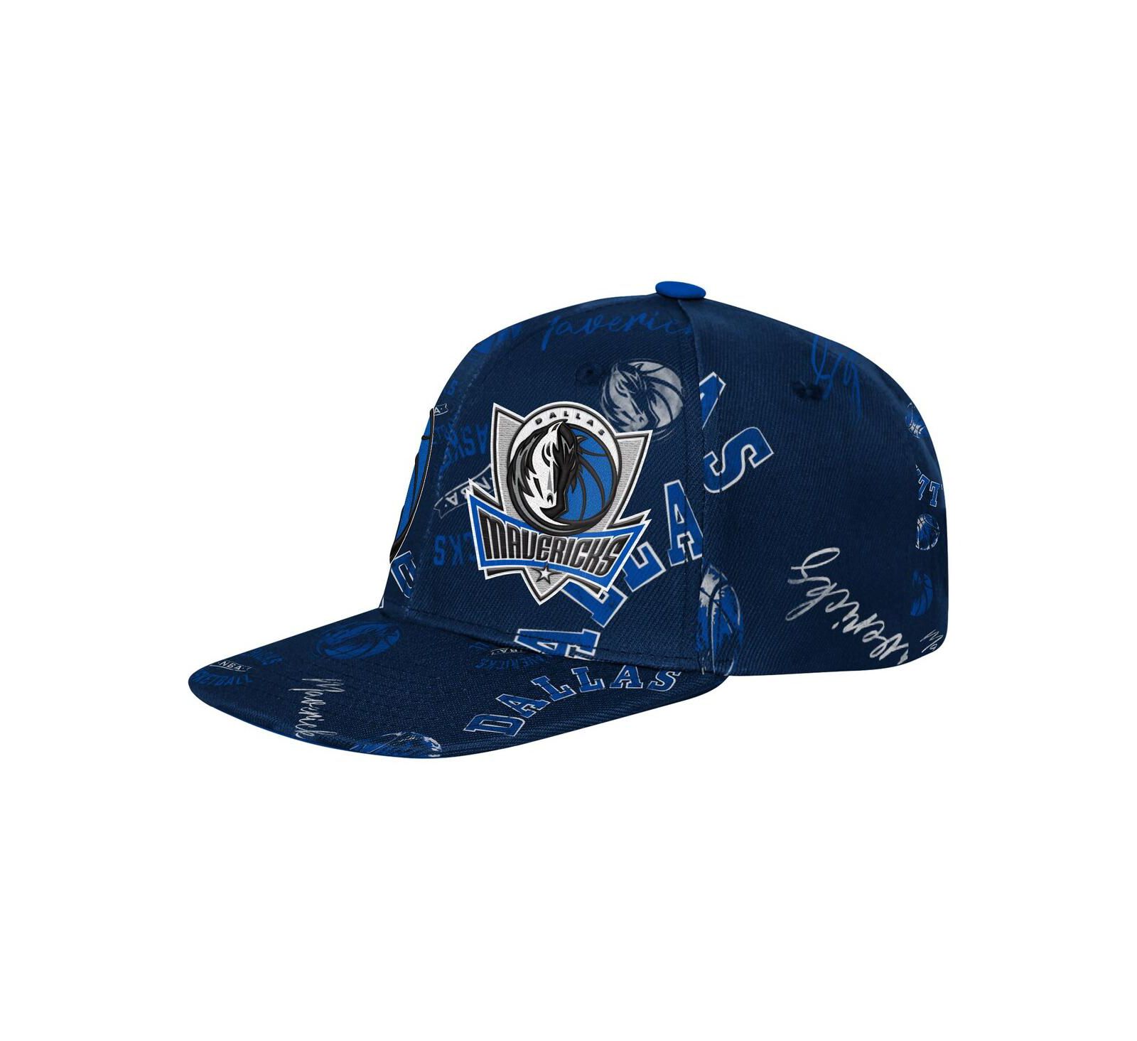 Outerstuff кепка Snapback для мальчиков и девочек Dallas Mavericks Street Hooper, темно-синяя