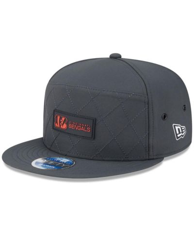 Мужская кепка New Era Charcoal Cincinnati Bengals 2025 Sideline 9FIFTY Snapback