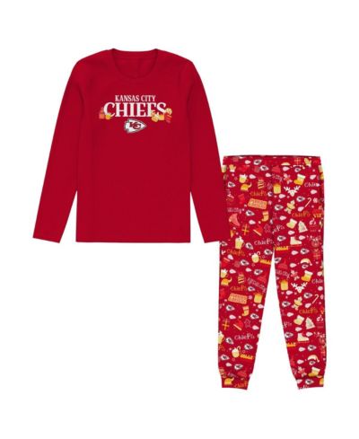 Детский праздничный пижамный набор Outerstuff Red Kansas City Chiefs