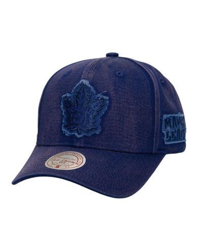 Mitchell & Ness мужская регулируемая кепка Toronto Maple Leaf's Downtown Snow Wash Pro-Crown, темно-синяя