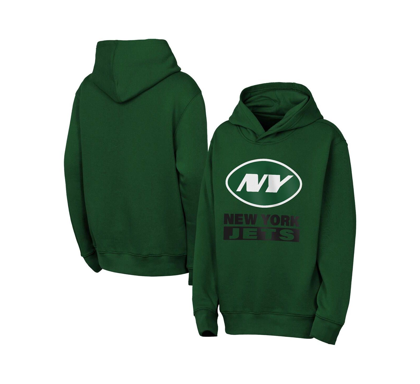 Худи Outerstuff для мальчиков и девочек зеленого цвета New York Jets Back to Basics