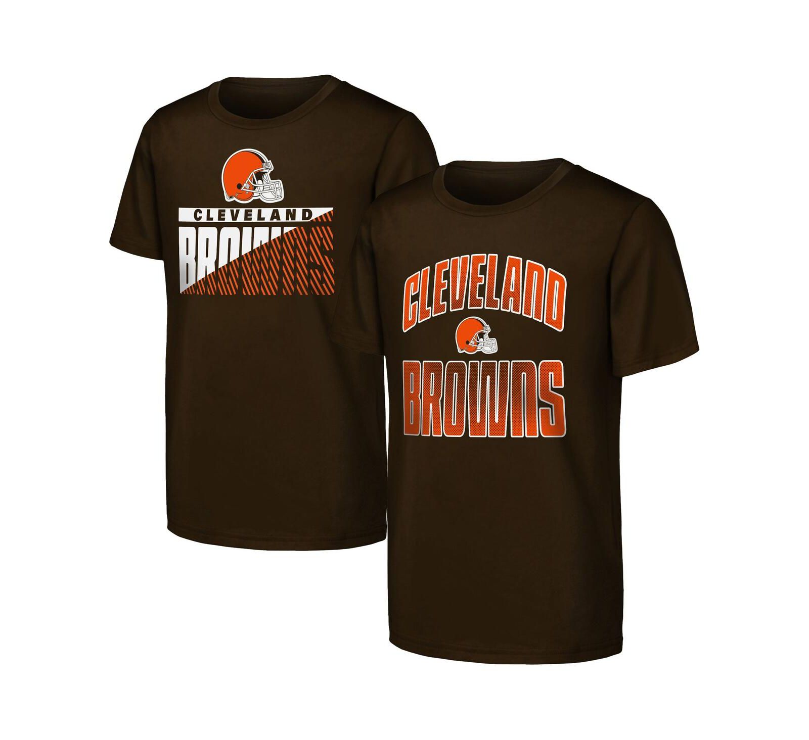 Outerstuff набор футболок для мальчиков и девочек 2-pack Brown Cleveland Browns Never Quit