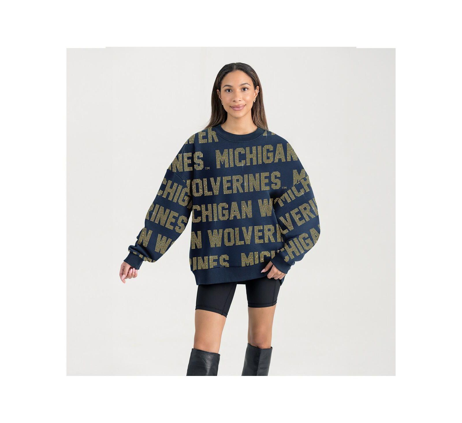 Gameday Couture Женский свитшот Michigan Wolverines Navy Hype Era
