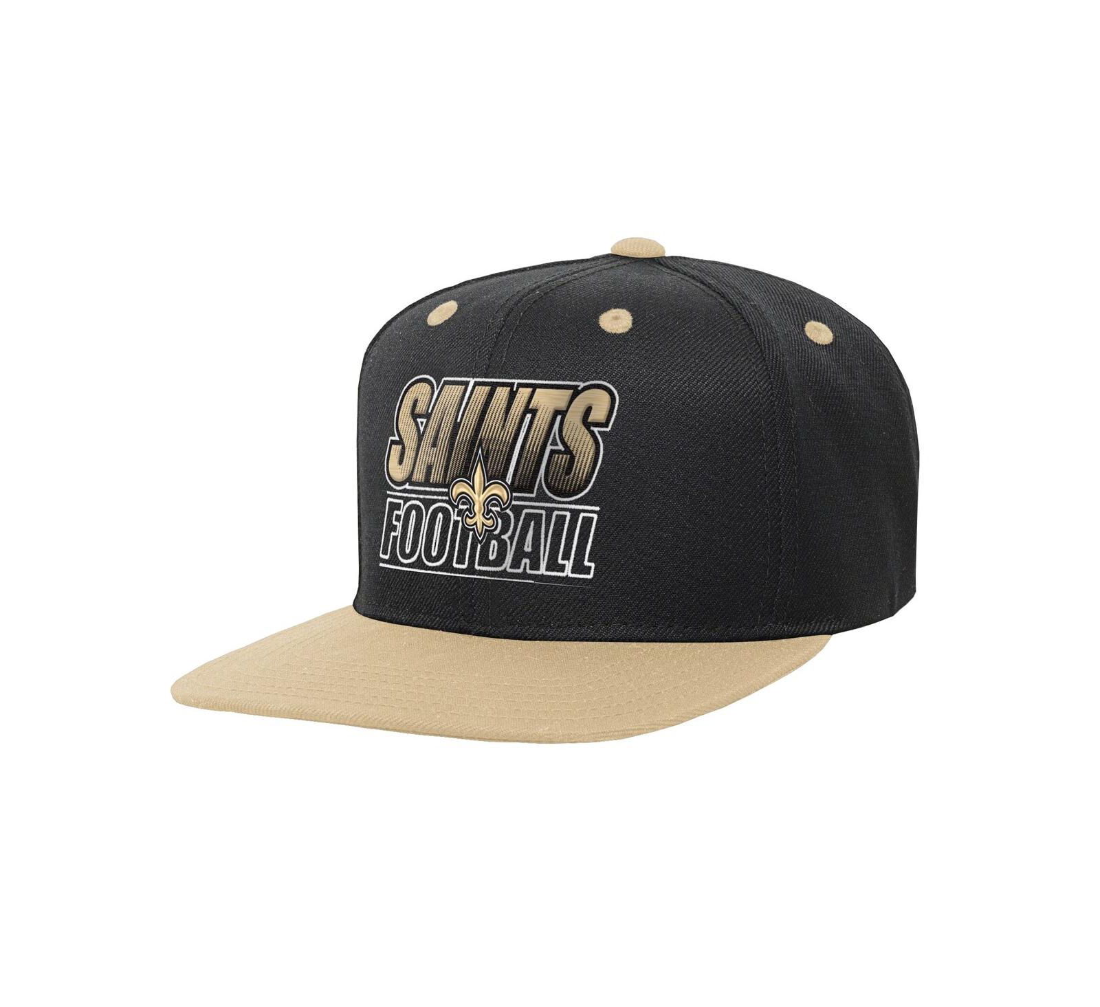 Детская кепка snapback Outerstuff New Orleans Saints, черная с градиентом