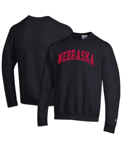 Мужское свитшот Champion Black Nebraska Huskers Basic Arch Fleece Pullover