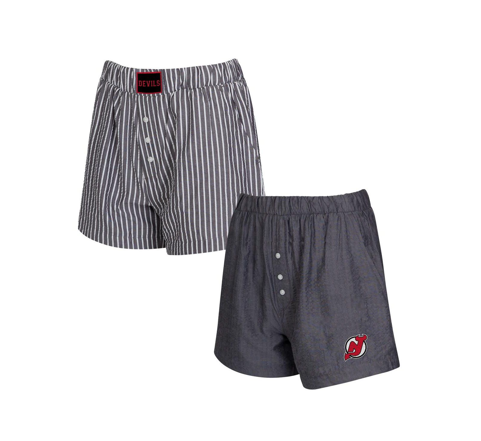 Набор мужских боксеров Concepts Sport New Jersey Devils, 2 шт., цвет угольный