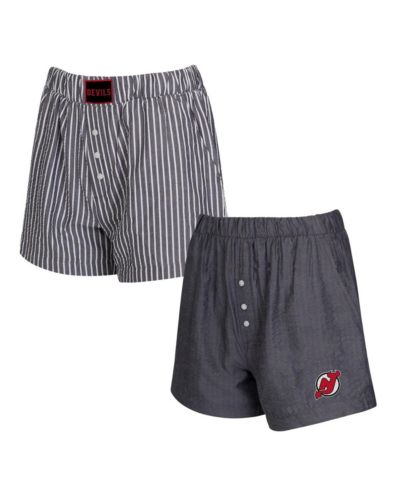 Набор мужских боксеров Concepts Sport New Jersey Devils, 2 шт., цвет угольный