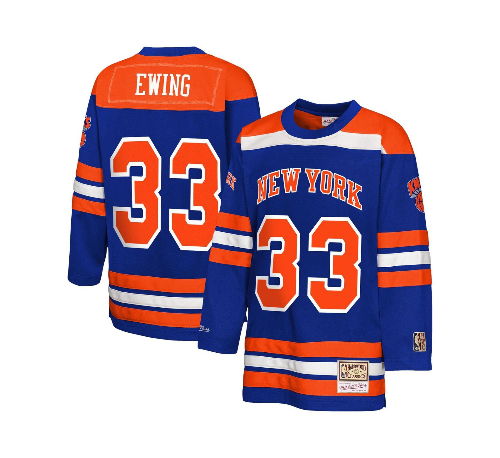 Mitchell & Ness хоккейная джерси Patrick Ewing New York Knicks Maxxed Out 2.0 для мальчиков и девочек