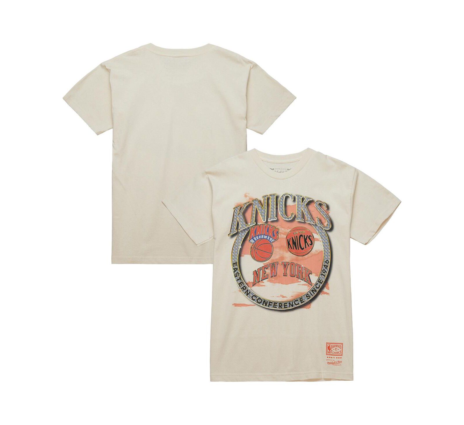 Мужская футболка Mitchell & Ness White New York Knicks Hardwood Classics