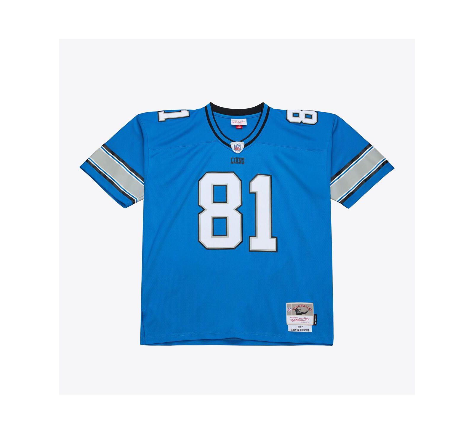 Джерси Mitchell & Ness Men's Calvin Johnson Detroit Lions 2007 Legacy