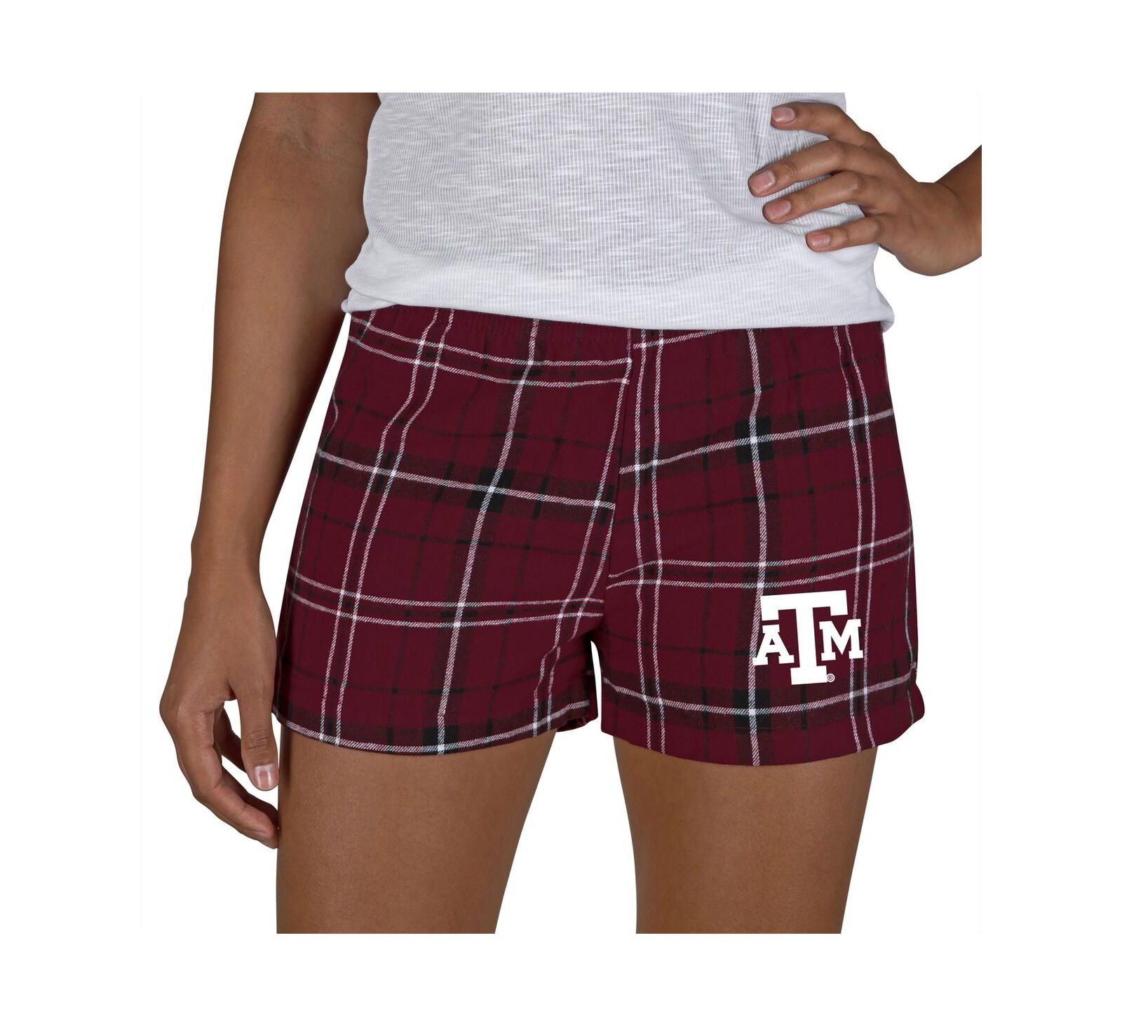 Женские фланелевые шорты Concepts Sport Maroon/Black Texas A&M Aggies Ultimate