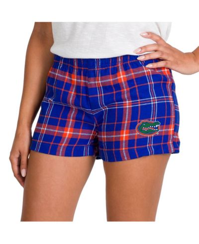 Concepts Sport Women's Royal/Orange Florida Gators Ultimate Flannel Shorts