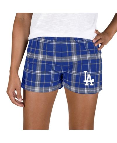 Concepts Sport Женские фланелевые шорты Los Angeles Dodgers Ultimate, Royal/Gray
