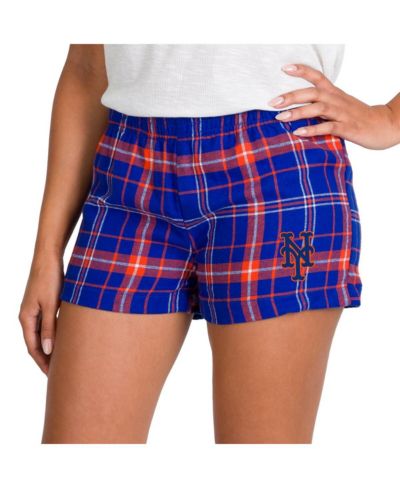 Concepts Sport Women's Royal/Orange New York Mets Ultimate Flannel Shorts