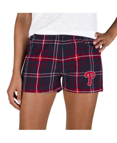 Concepts Sport Women's Navy/Red Philadelphia Phillies Ultimate Flannel Shorts