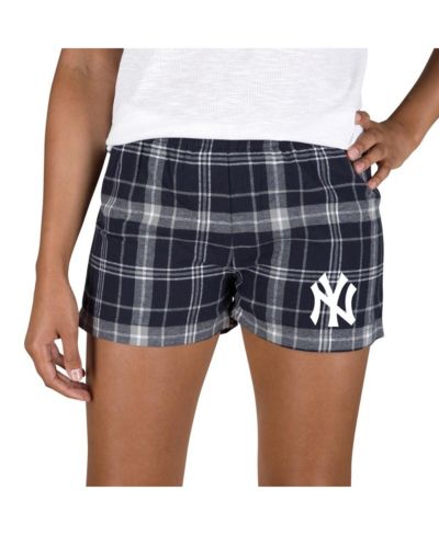 Женские фланелевые шорты Concepts Sport New York Yankees Ultimate, темно-синие/серые