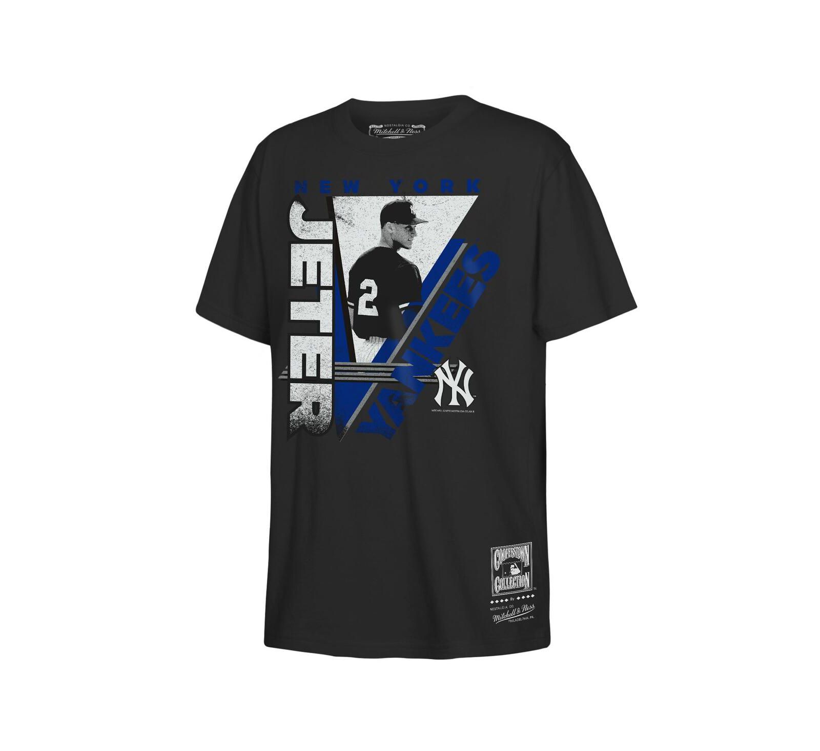 Mitchell & Ness Big Boys and Girls Derek Jeter Black New York Yankees In the Zone Player Graphic T-Shirt
