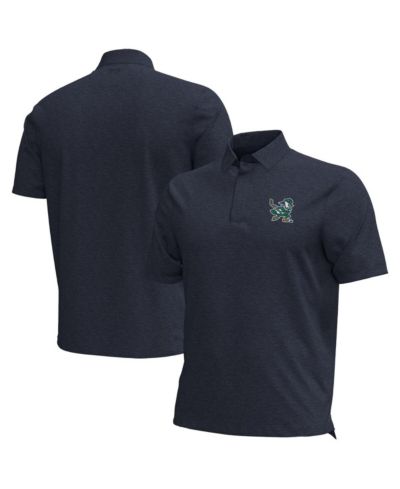 Мужская поло-рубашка Under Armour Navy Notre Dame Fighting Irish Hockey Leprechaun Drive Aura
