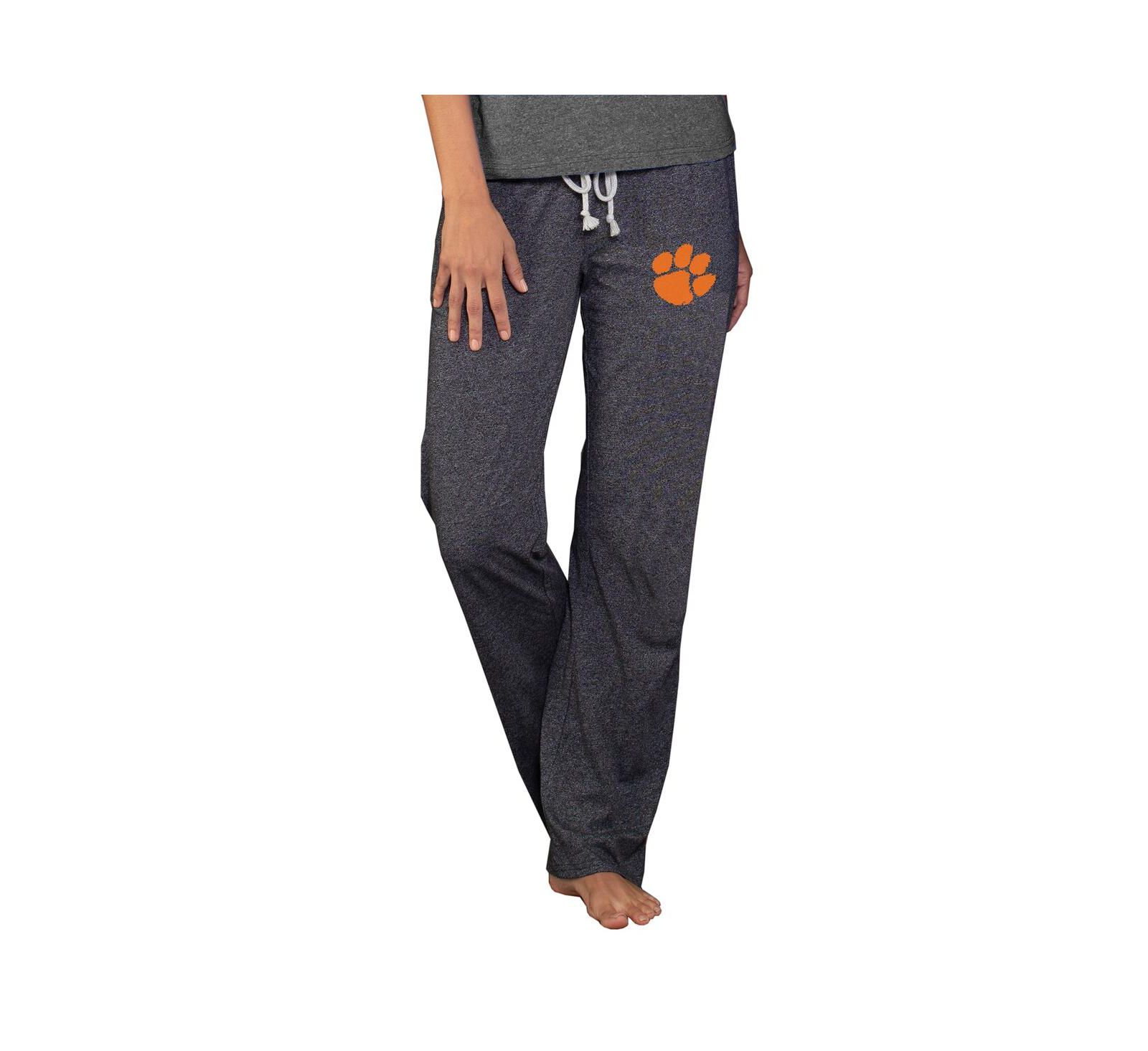 Брюки Concepts Sport Women's Charcoal Clemson Tigers Quest Knit Lightweight