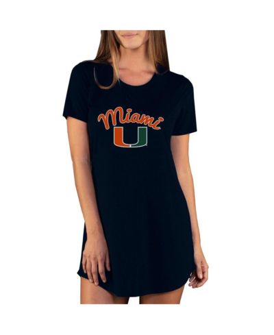 Concepts Sport Женская ночная рубашка Miami Hurricanes Marathon Black