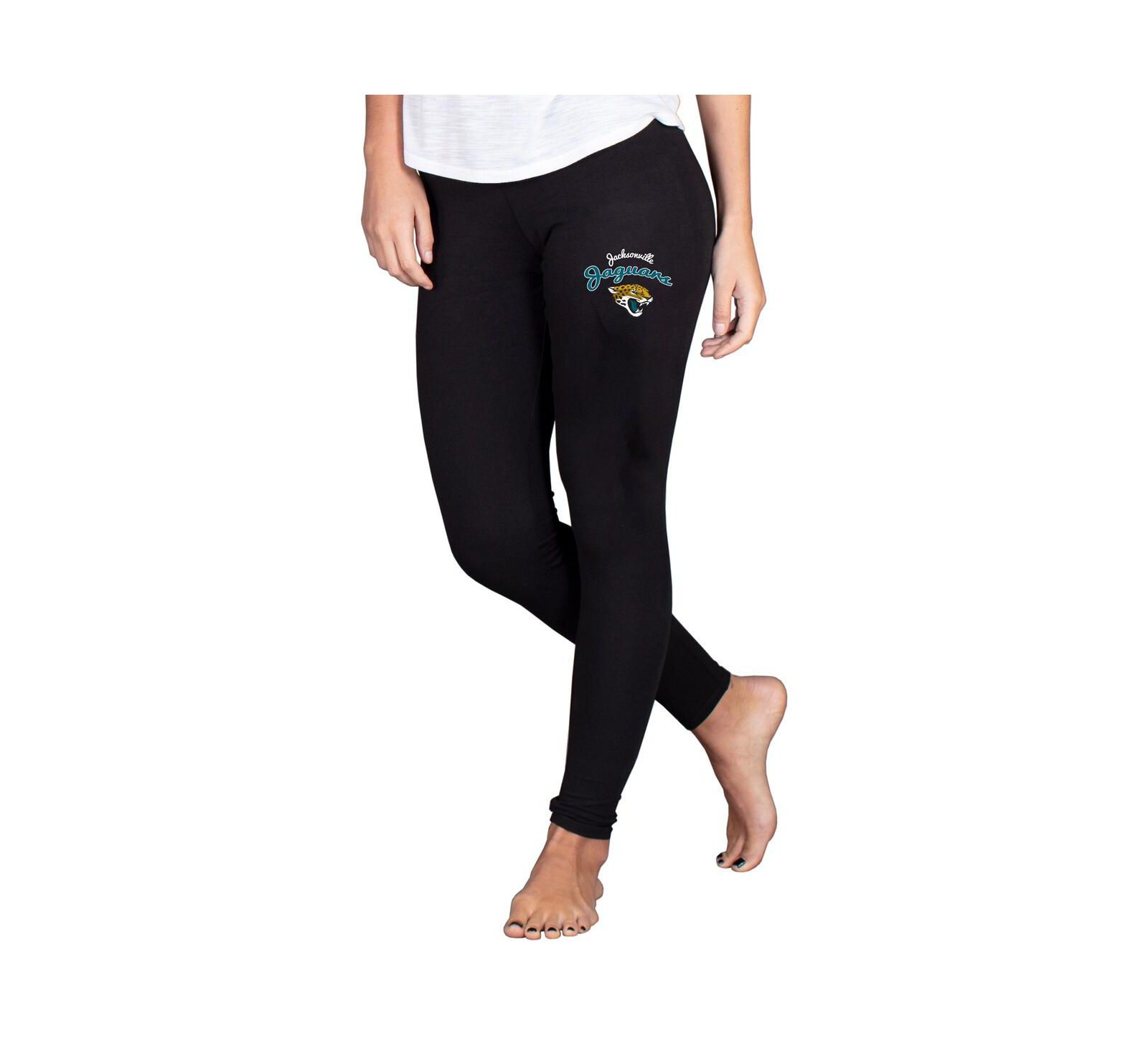 Concepts Sport Women's Black Jacksonville Jaguars Lightweight Fraction Lounge Leggings