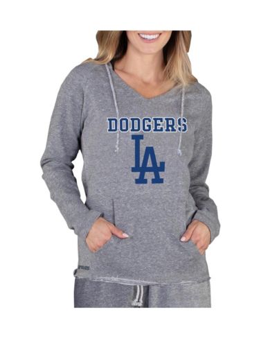 Concepts Sport Женская серая толстовка Los Angeles Dodgers Mainstream Terry Long Sleeve