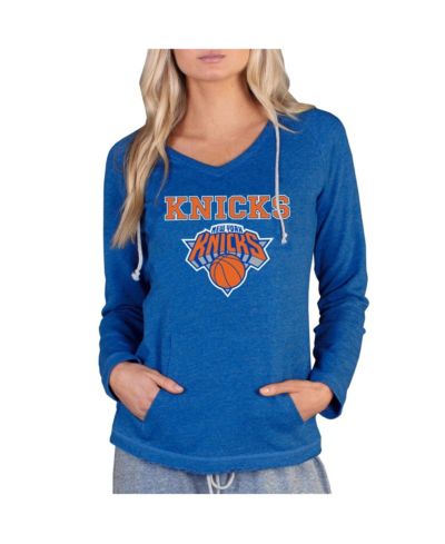 Concepts Sport Women's Royal New York Knicks Mainstream Terry Hooded Top