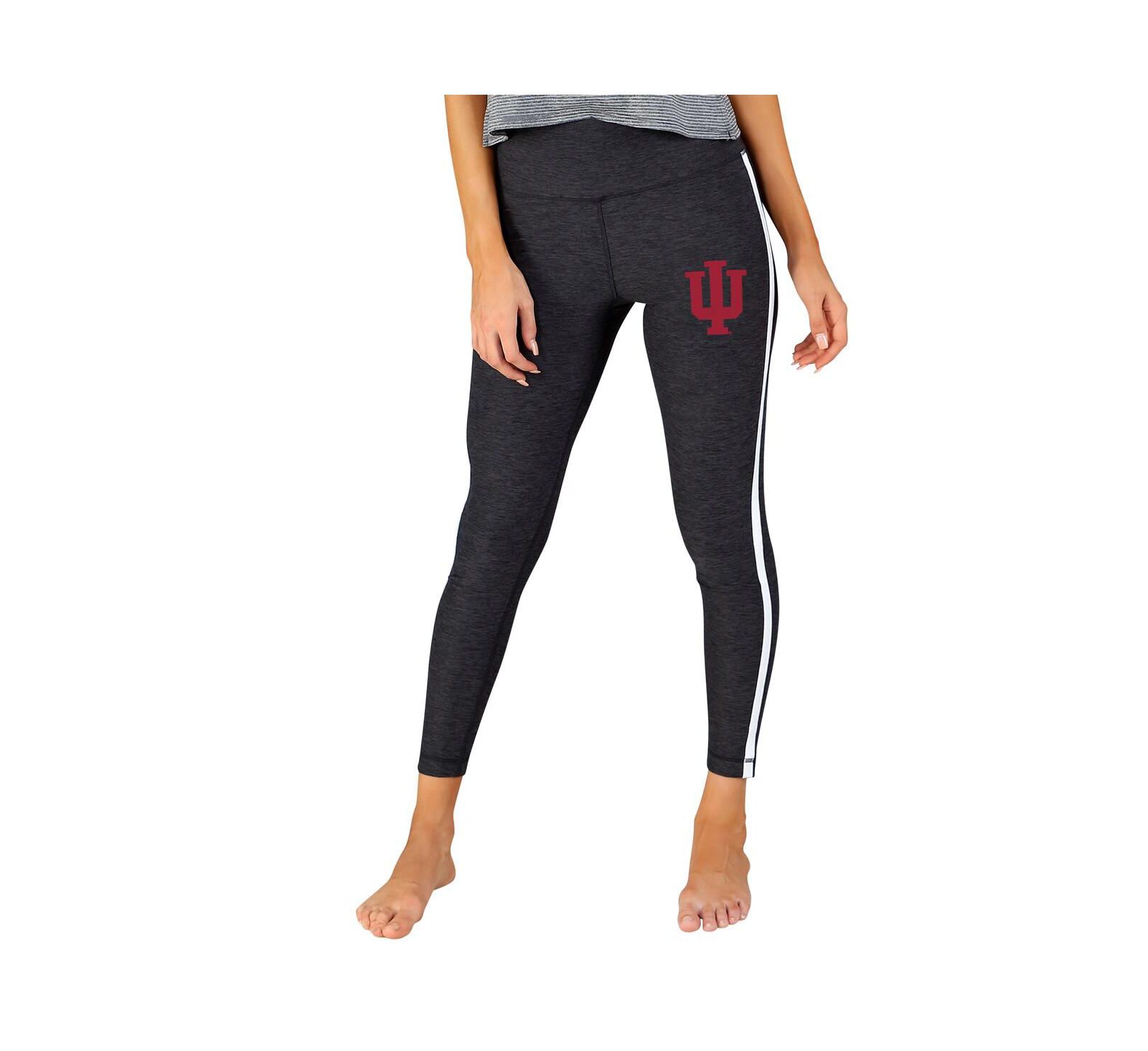 Легинсы Concepts Sport Women's Charcoal/White Indiana Hoosiers Centerline Knit
