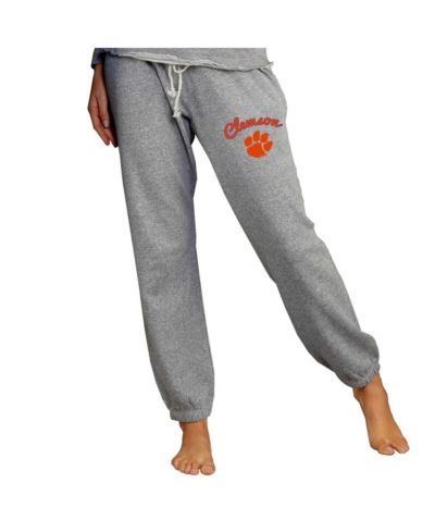 Concepts Sport Женские серые трикотажные брюки-джоггеры Clemson Tigers Mainstream