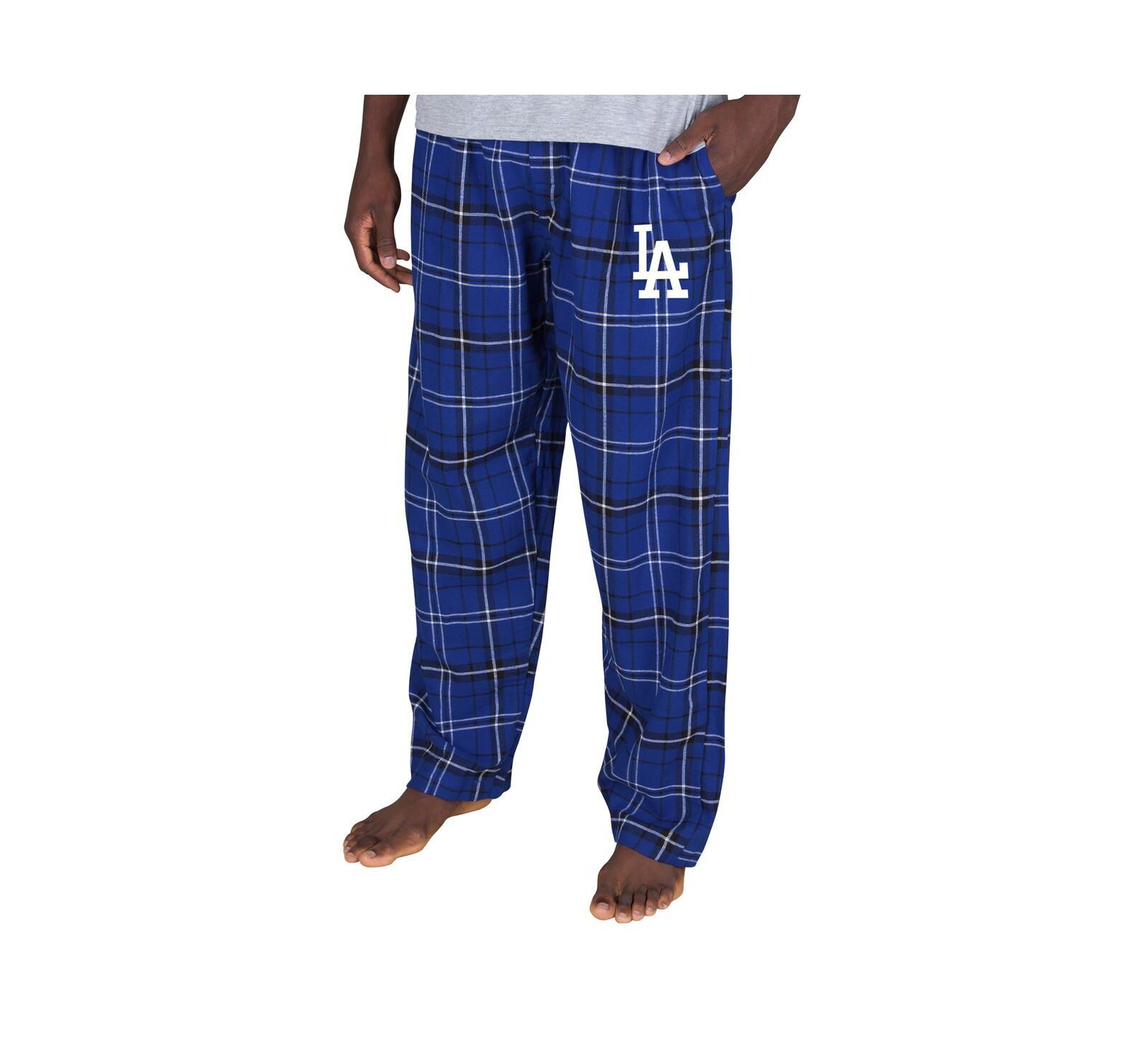 Concepts Sport Men's Royal Los Angeles Dodgers Ultimate Plaid Flannel Pajama Pants