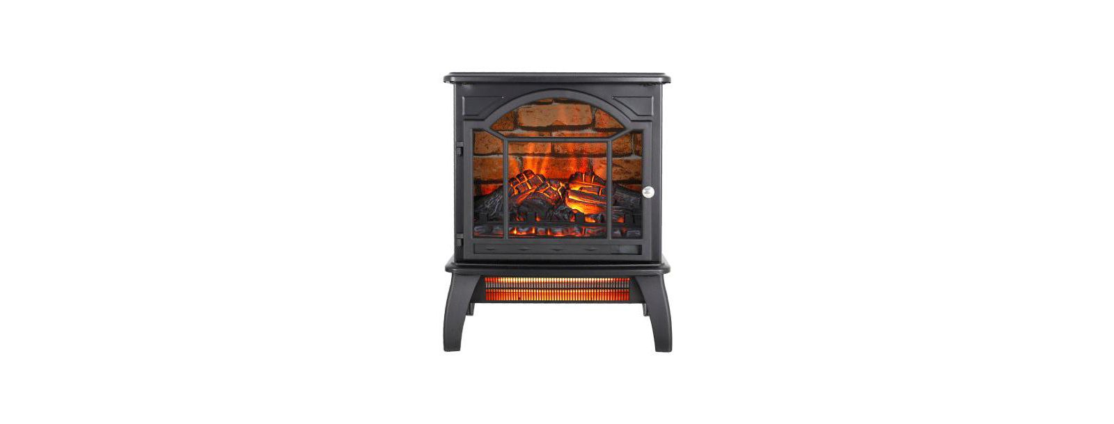 Flynama 18 inch 3D Flame Electric Infrared Quartz Fireplace Stove with remote control